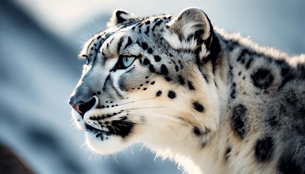 rare beauty snow leopard